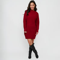 Sweater Dress Chunky Knit Long Sleeve Sidney Dress
