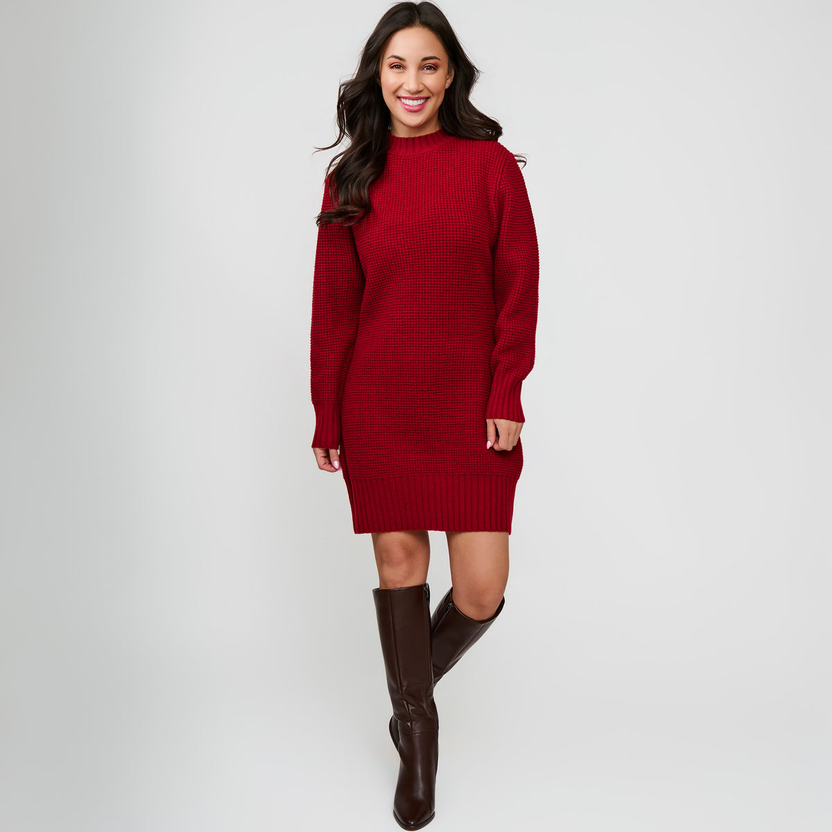 Sweater Dress Chunky Knit Long Sleeve Sidney Dress