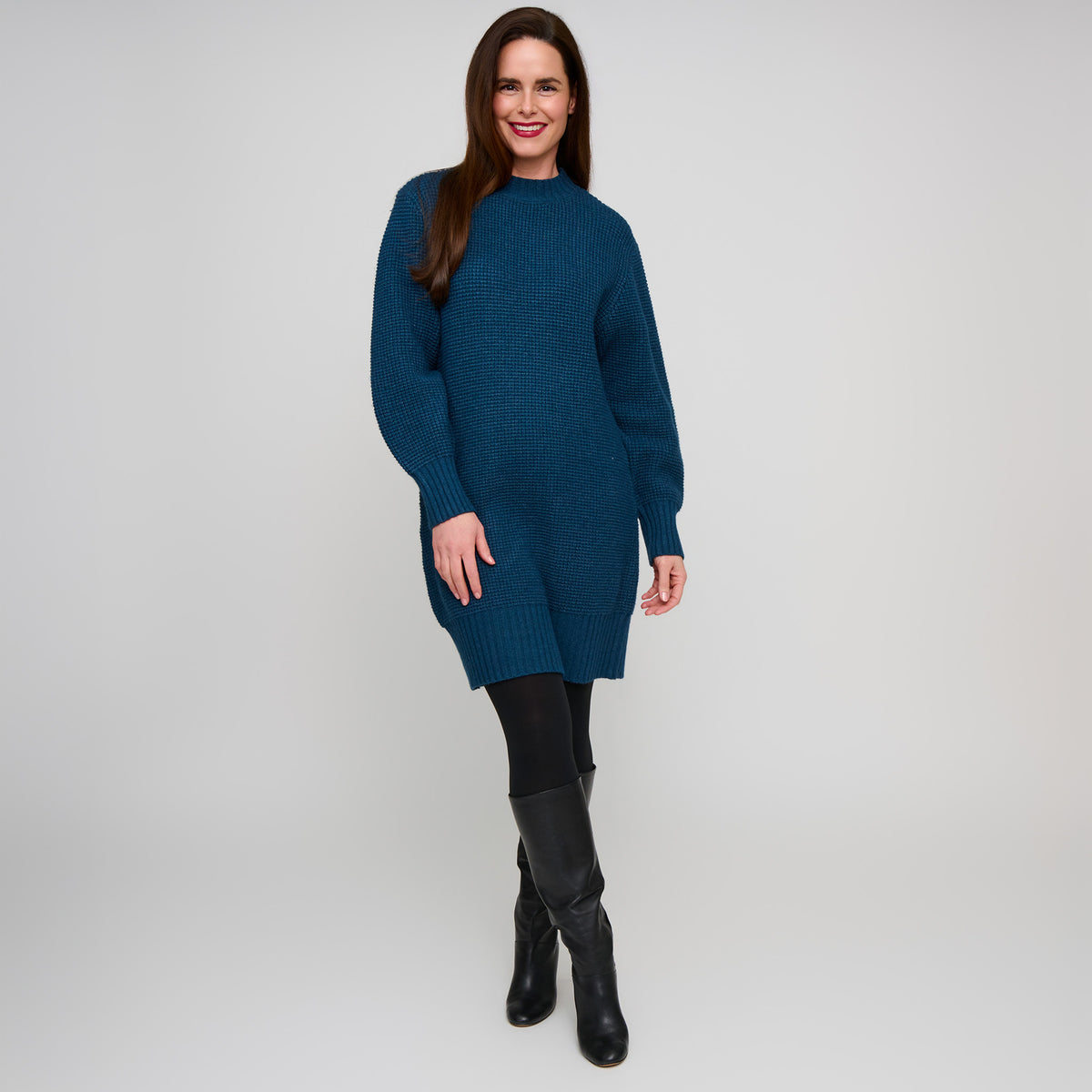 Sweater Dress Chunky Knit Long Sleeve Sidney Dress