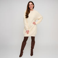 Sweater Dress Fuzzy Knit Long Sleeve Jovie Dress
