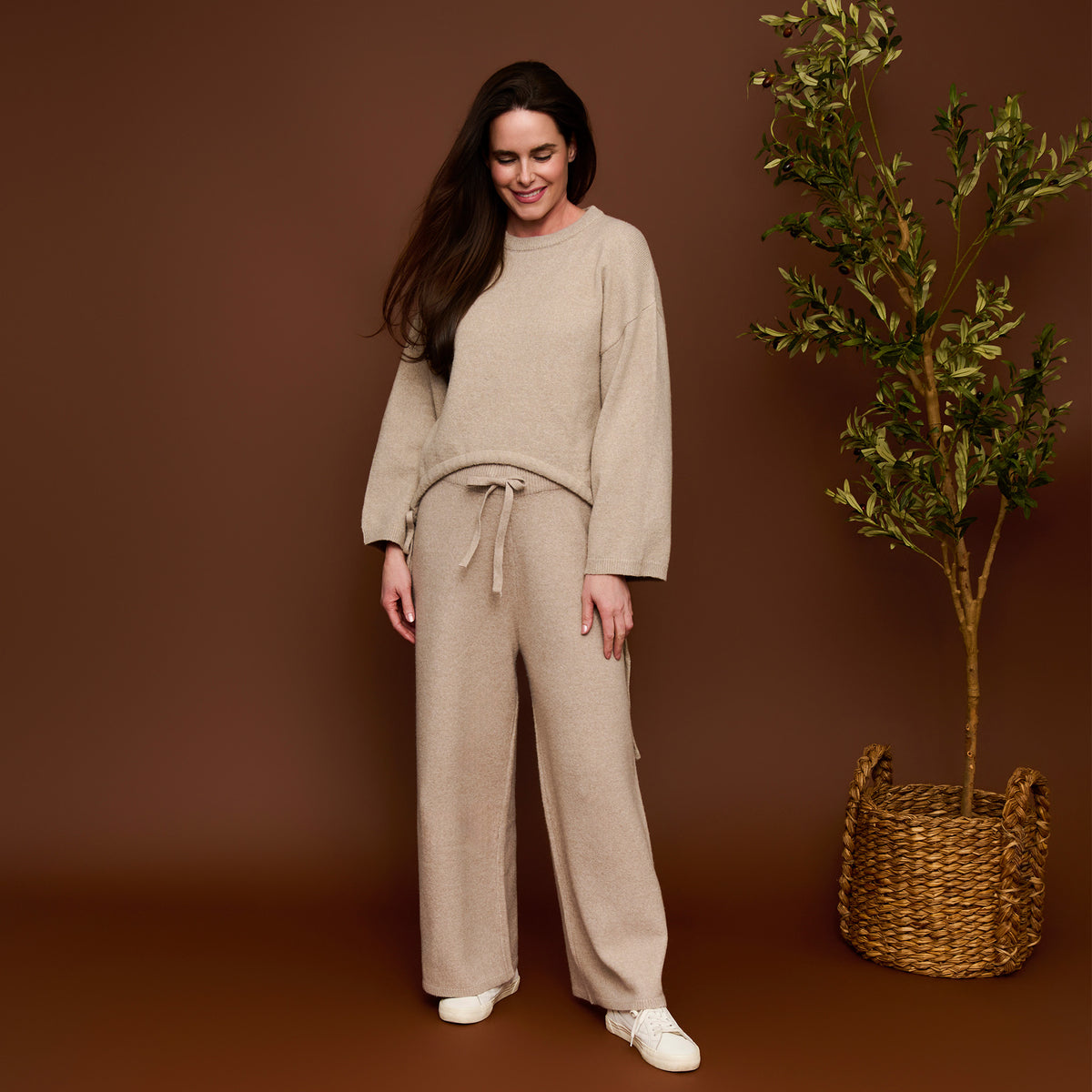 Sweater Knit Drawstring Lounge Pants Sloane Pant