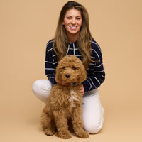 Striped Knit Hoodie Long Sleeve Cohen Sweater