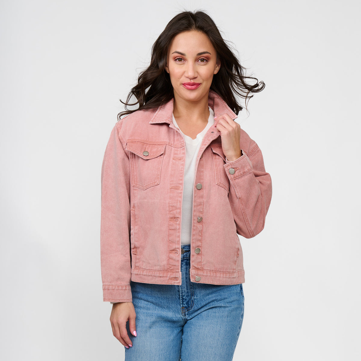 Denim Jacket Button Front Mika Jacket