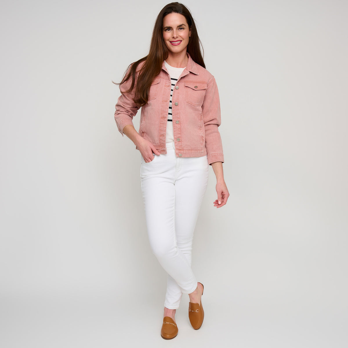 Denim Jacket Button Front Mika Jacket
