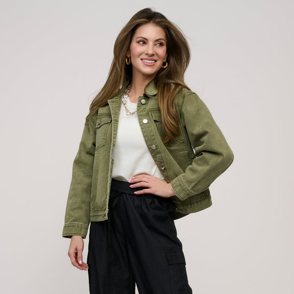 Denim Jacket Button Front Mika Jacket