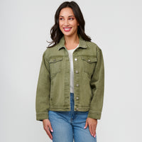Denim Jacket Button Front Mika Jacket