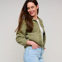 Denim Jacket Button Front Mika Jacket