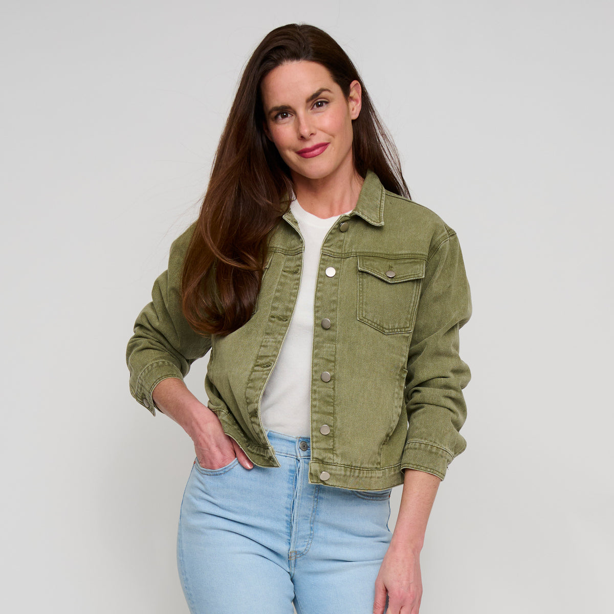 Denim Jacket Button Front Mika Jacket