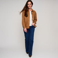 Faux Suede Jacket Button Front Avalon Jacket