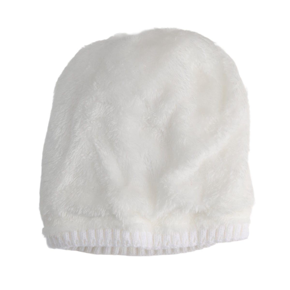 Winter Hat Pom Beanie Metallic Puffer Bianca