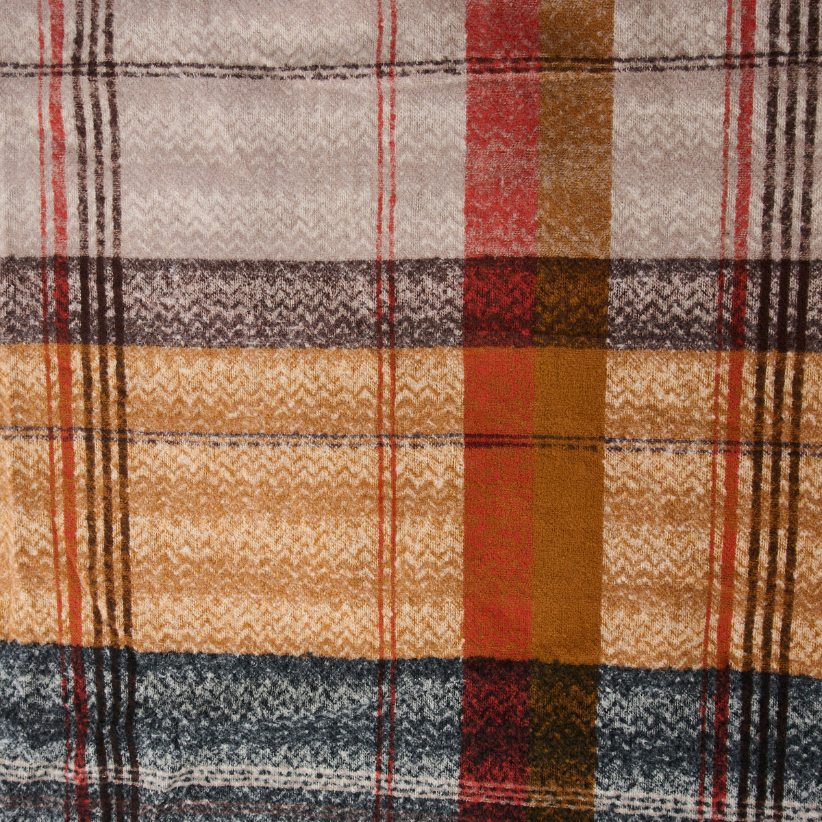 Plaid Scarf Fringe Tartan Brushed Acrylic Callen Wrap