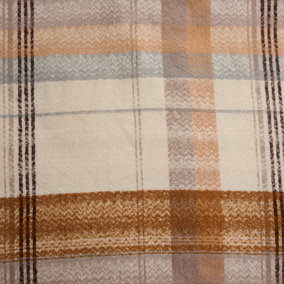 Plaid Scarf Fringe Tartan Brushed Acrylic Callen Wrap