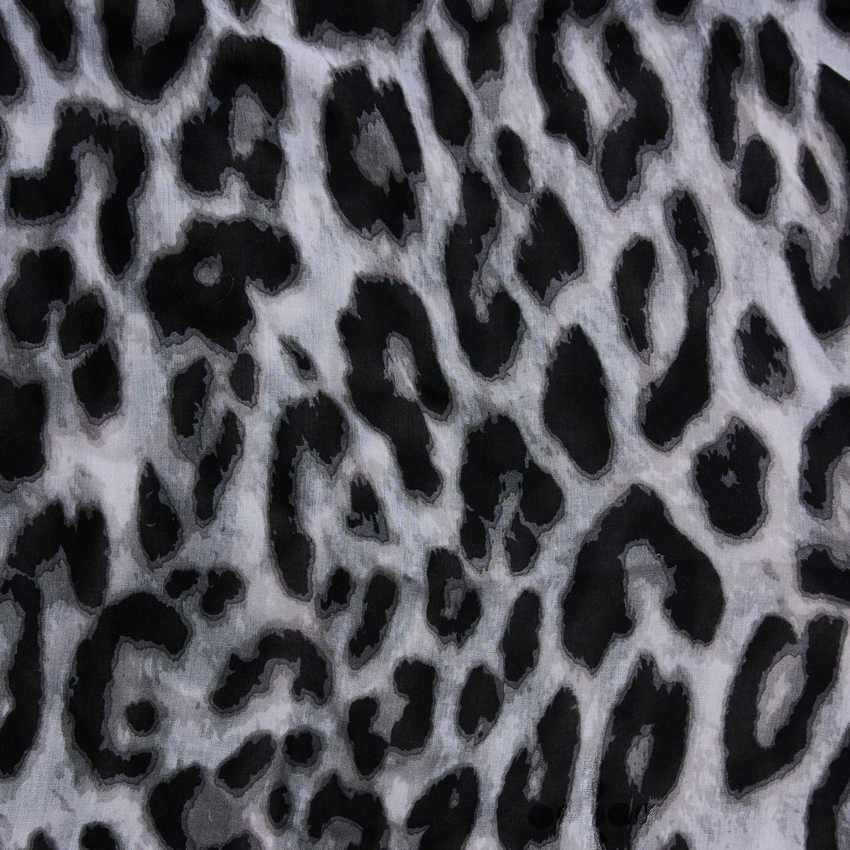 Leopard Print Scarf Lightweight Raw Edge Arden Wrap
