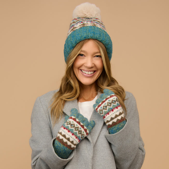 Winter Glove Aspen Fair Isle Sweater Knit