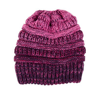 Winter Hat Crochet Knit Beanie Ombre Hadley