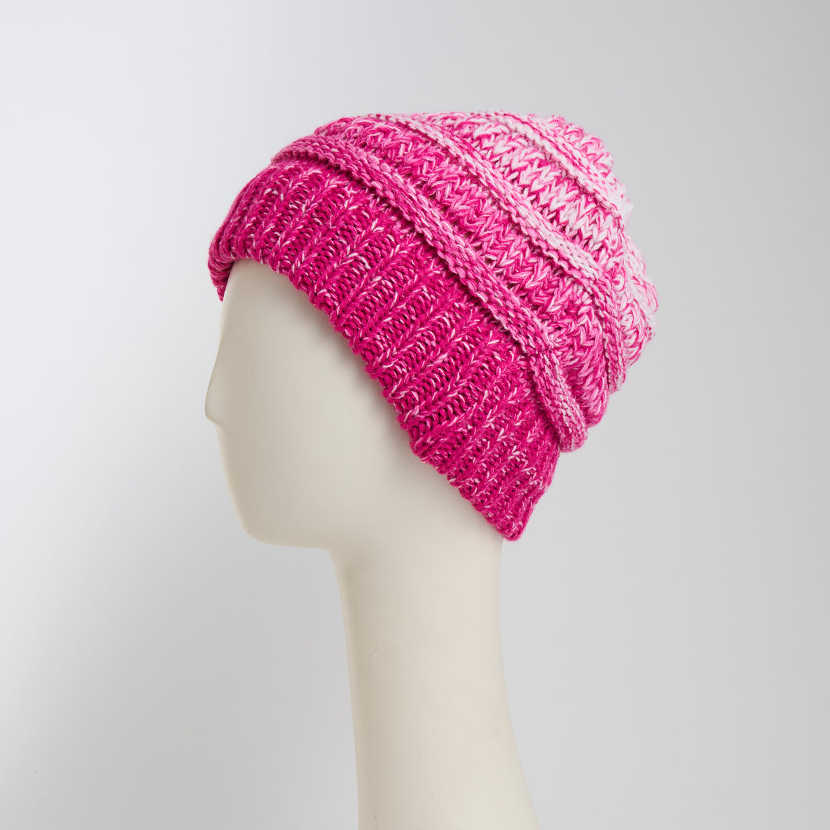 Winter Hat Crochet Knit Beanie Ombre Hadley