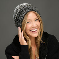 Winter Hat Crochet Knit Beanie Ombre Hadley