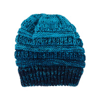 Winter Hat Crochet Knit Beanie Ombre Hadley