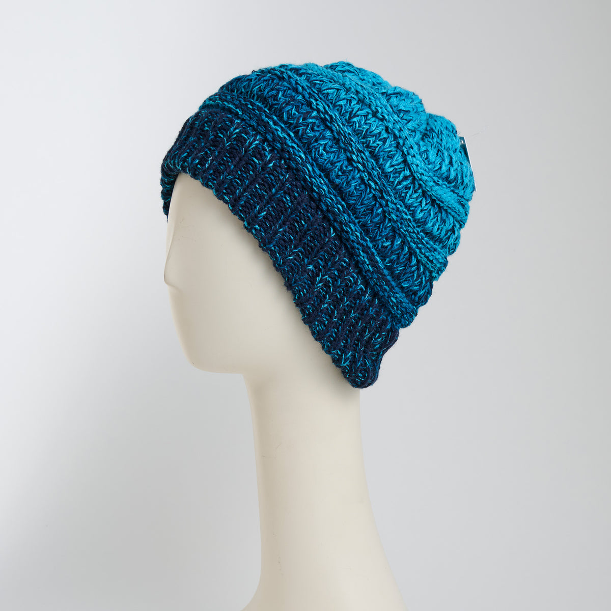 Winter Hat Crochet Knit Beanie Ombre Hadley