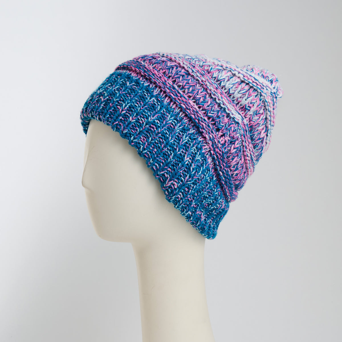Winter Hat Crochet Knit Beanie Ombre Hadley