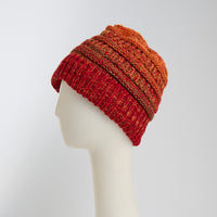 Winter Hat Crochet Knit Beanie Ombre Hadley