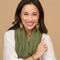 Lightweight Scarf Fashion Raw Edge Jaymes Wrap