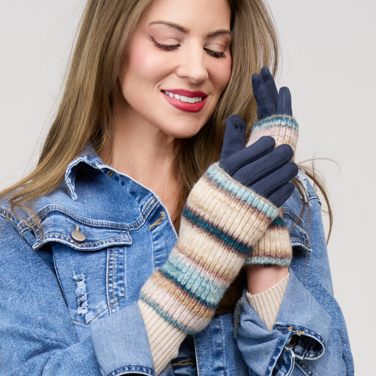 Winter Glove Convertible Faux Suede Rielle