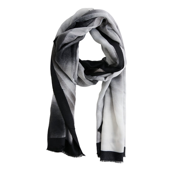 Ombre Scarf Fashion Lightweight Fringe Raw Edge Elison Wrap