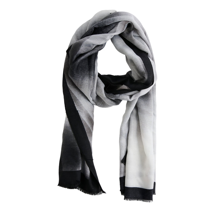 Ombre Scarf Fashion Lightweight Fringe Raw Edge Elison Wrap