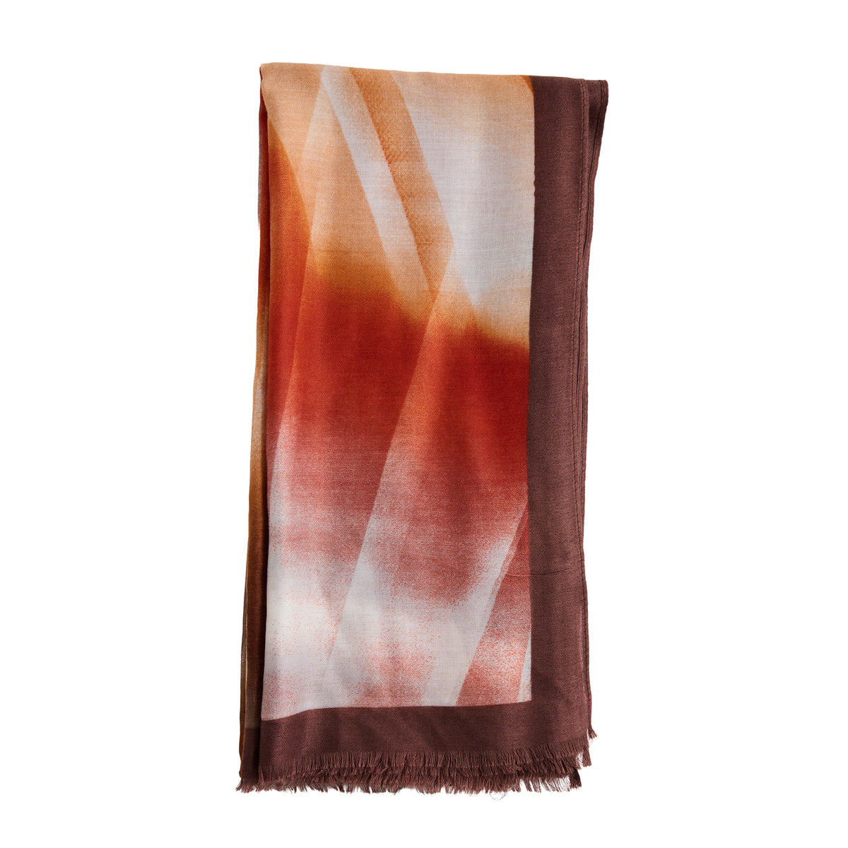 Ombre Scarf Fashion Lightweight Fringe Raw Edge Elison Wrap