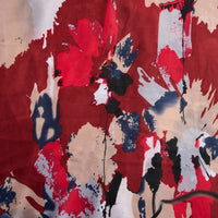 Floral Scarf Lightweight Raw Edge Laurel Wrap