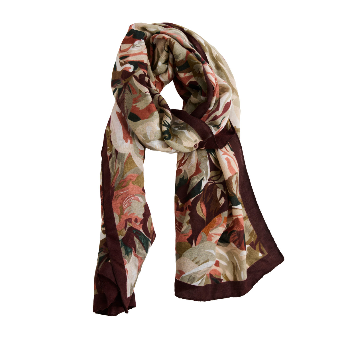 Rose Scarf Lightweight Floral Celina Wrap