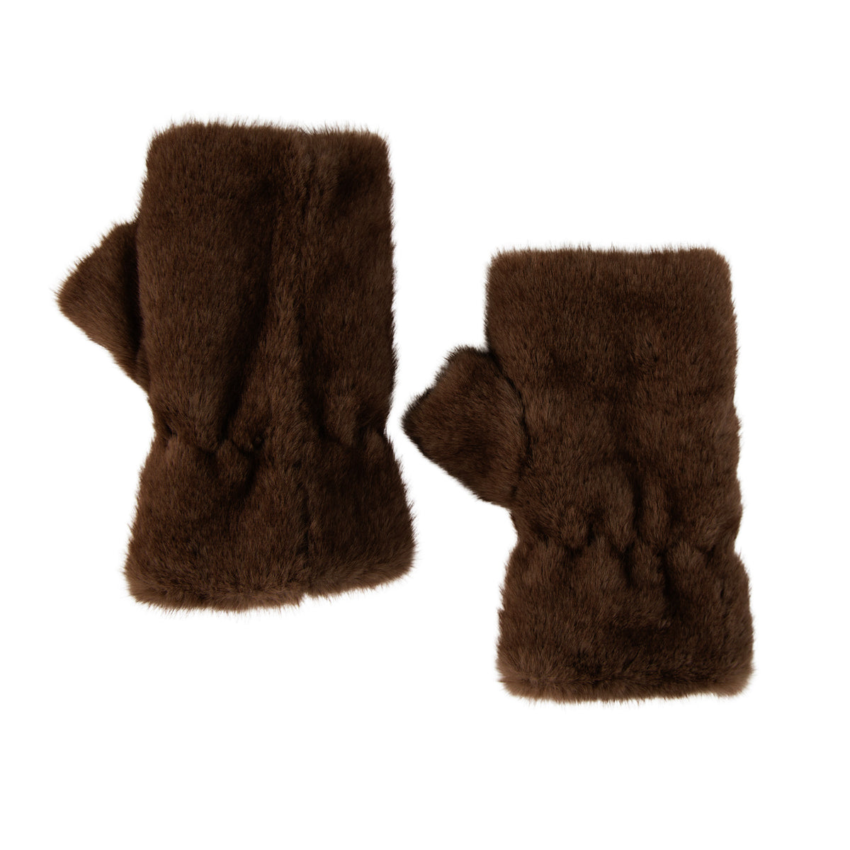 Fingerless Glove Faux Fur Elli Winter Accessory