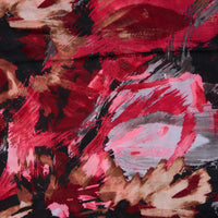 Abstract Scarf Raw Edge Lightweight Raya Wrap