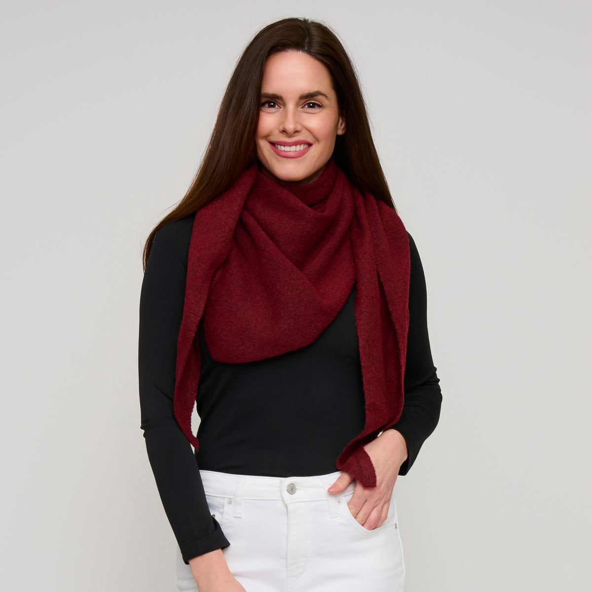 Open Wrap Shawl Jules Fashion Scarf with Loop