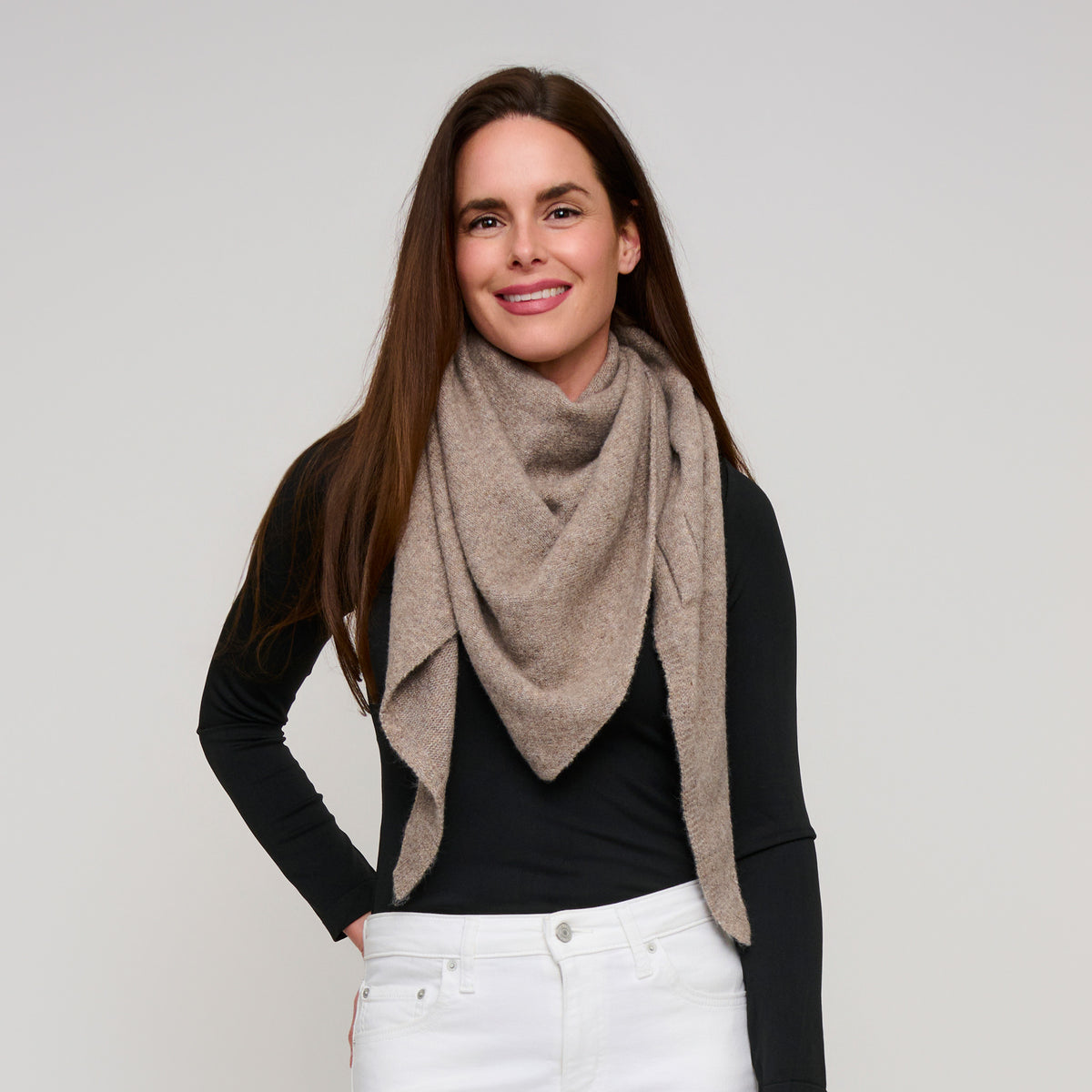 Open Wrap Shawl Jules Fashion Scarf with Loop