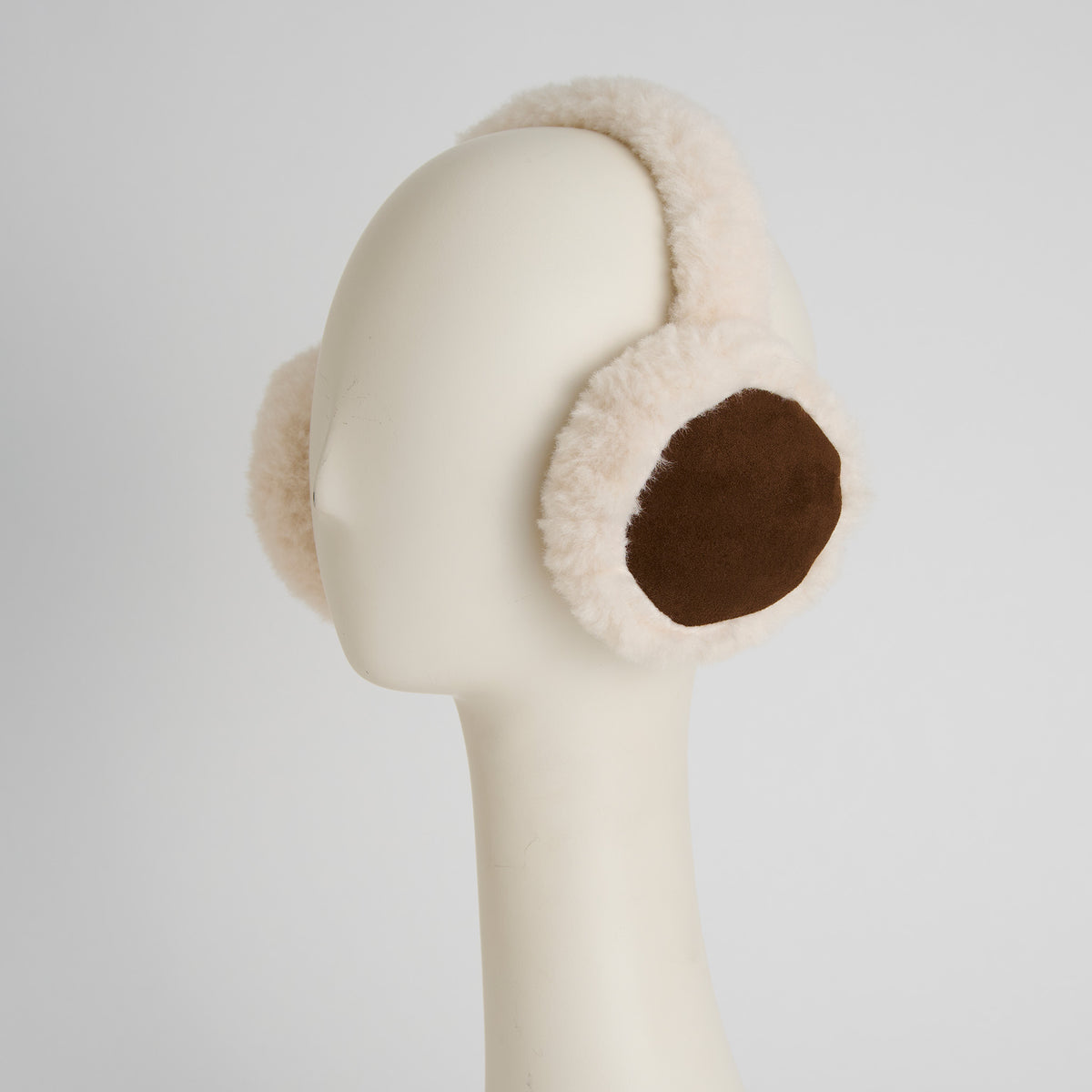 Winter Earmuff Sherpa Lined Faux Suede Riley