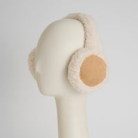 Winter Earmuff Sherpa Lined Faux Suede Riley