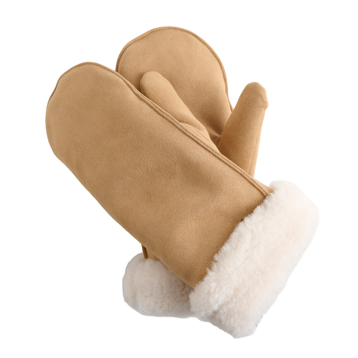 Winter Mitten Sherpa Lined Faux Suede Riley