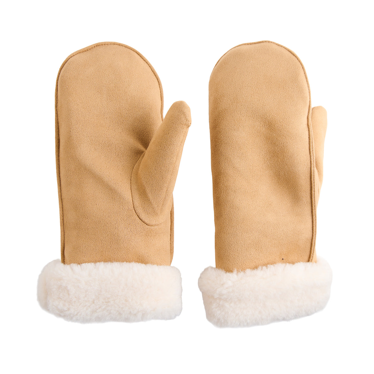 Winter Mitten Sherpa Lined Faux Suede Riley
