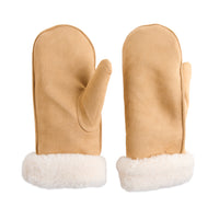 Winter Mitten Sherpa Lined Faux Suede Riley