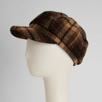 Newsboy Hat Plaid Check Adjustable Taran