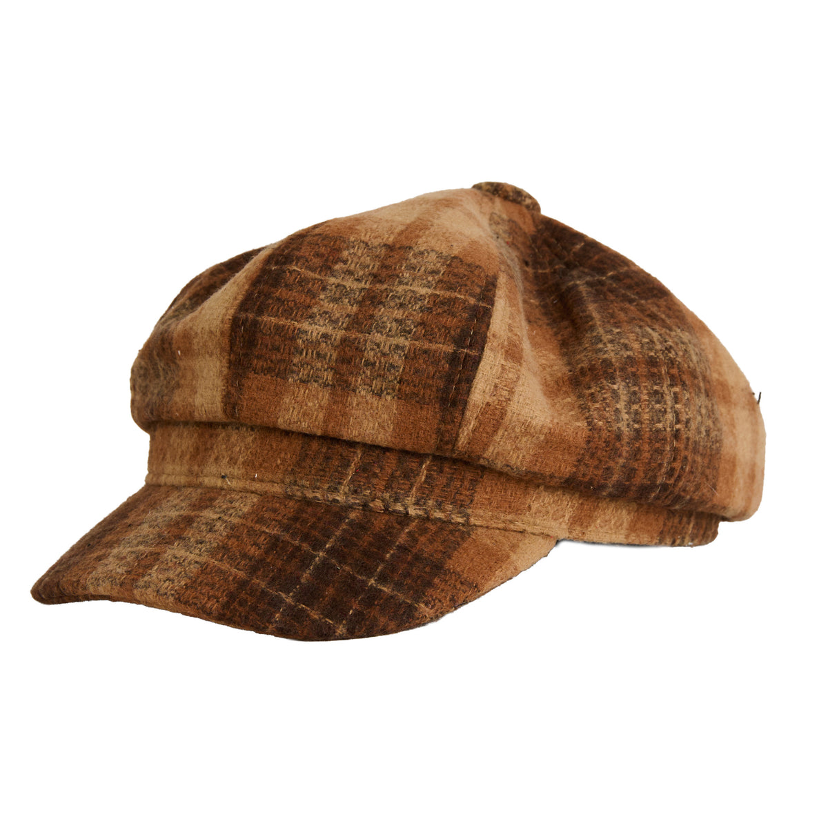Newsboy Hat Plaid Check Adjustable Taran