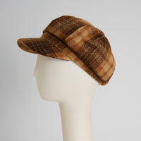 Newsboy Hat Plaid Check Adjustable Taran