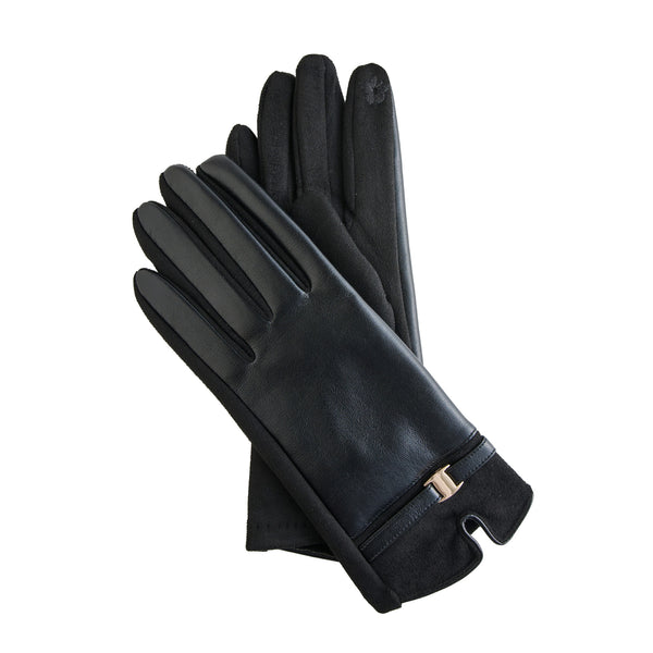 Winter Glove Vegan Leather Buckle Touchscreen Brynn