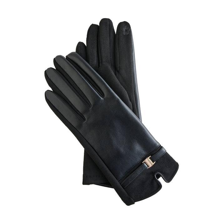 Winter Glove Vegan Leather Buckle Touchscreen Brynn