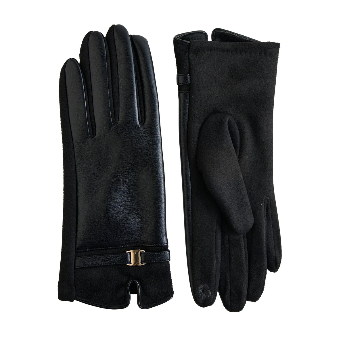 Winter Glove Vegan Leather Buckle Touchscreen Brynn