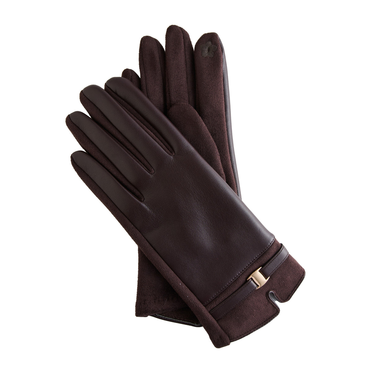 Winter Glove Vegan Leather Buckle Touchscreen Brynn