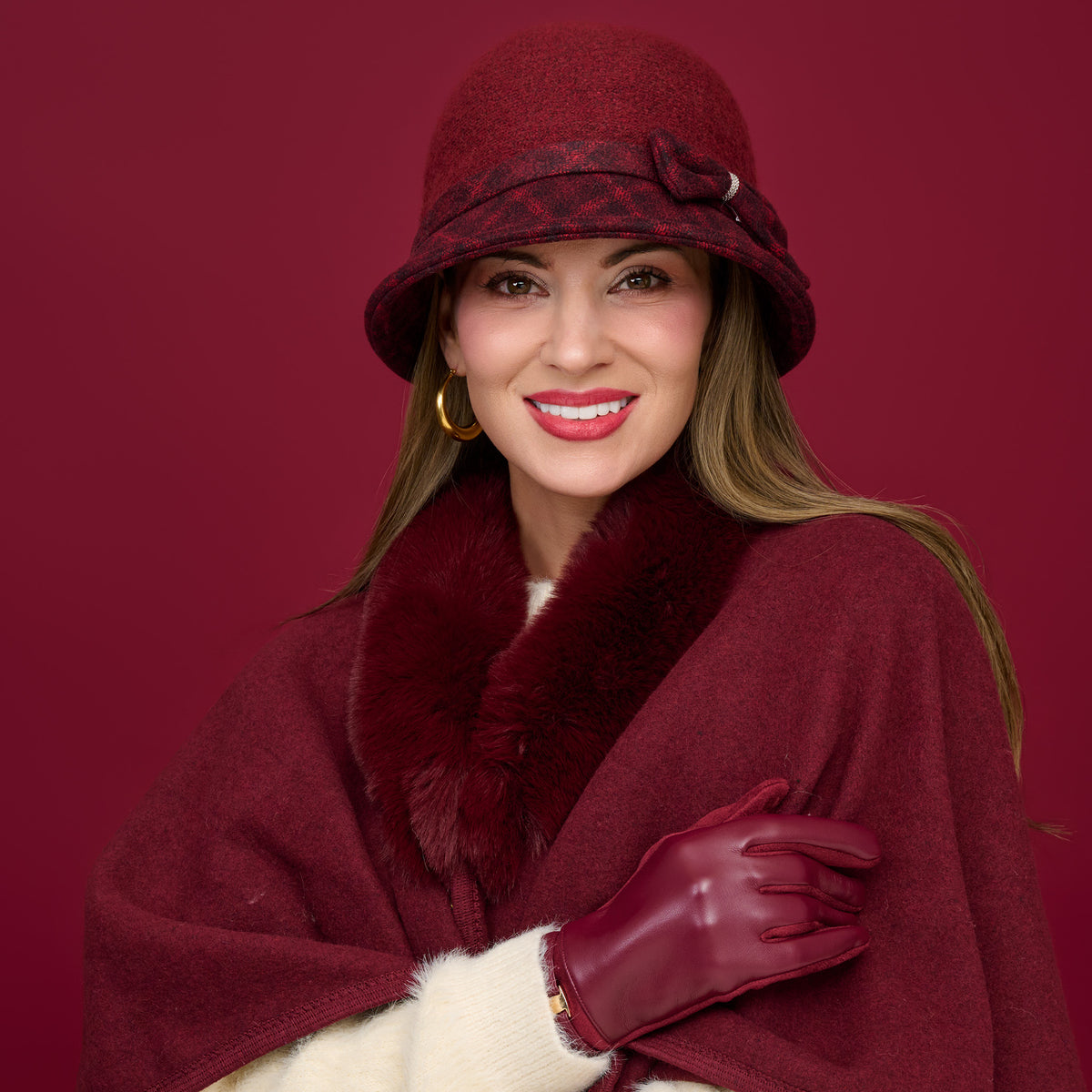 Winter Glove Vegan Leather Buckle Touchscreen Brynn
