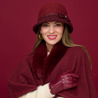 Winter Glove Vegan Leather Buckle Touchscreen Brynn